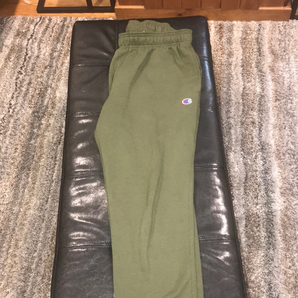 Army green champion sweatpants